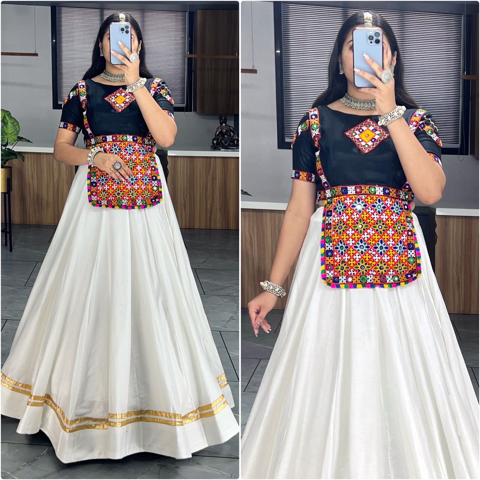 Ethnic Women Cotton Lehenga Setstrad