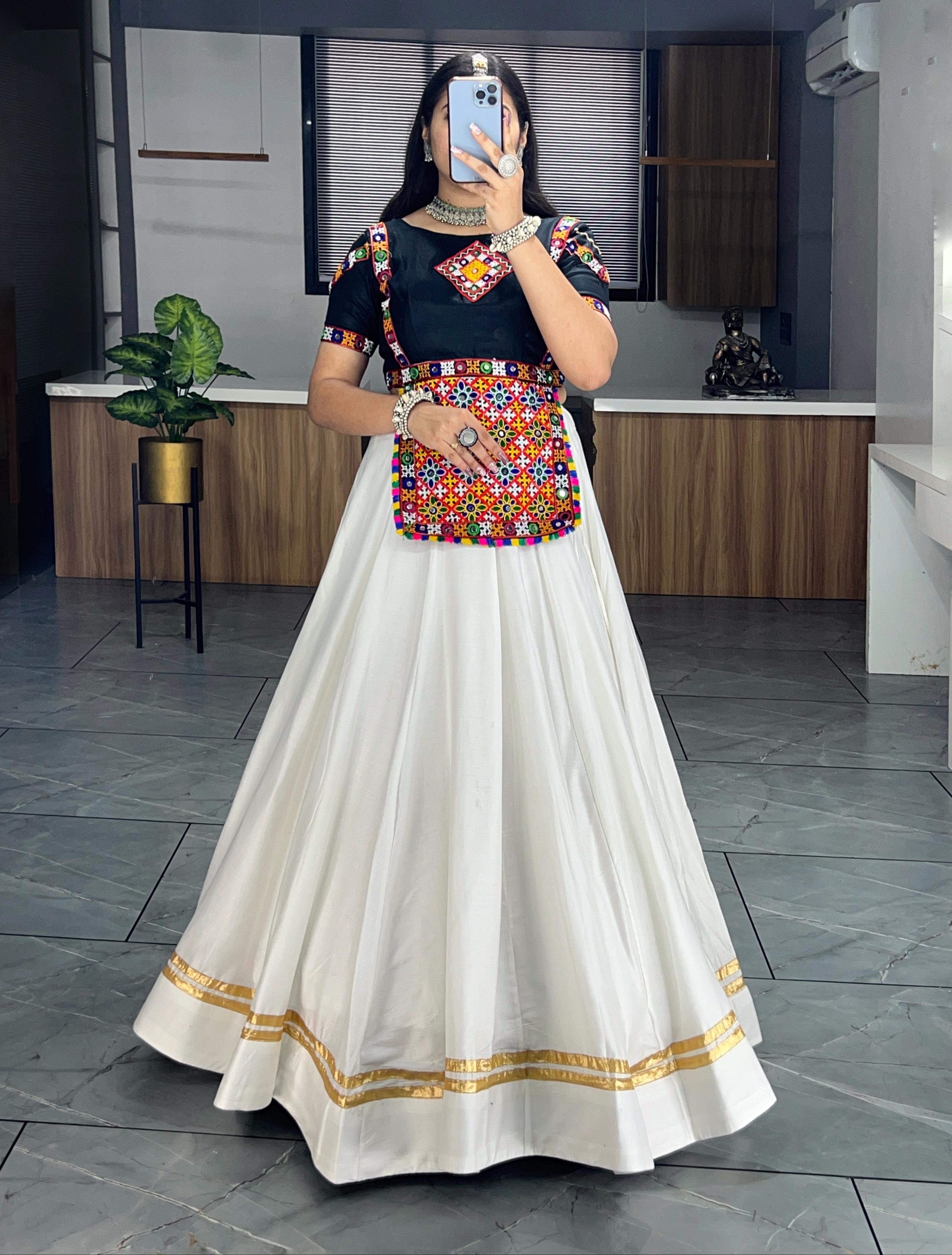 Ethnic Women Cotton Lehenga Setstrad