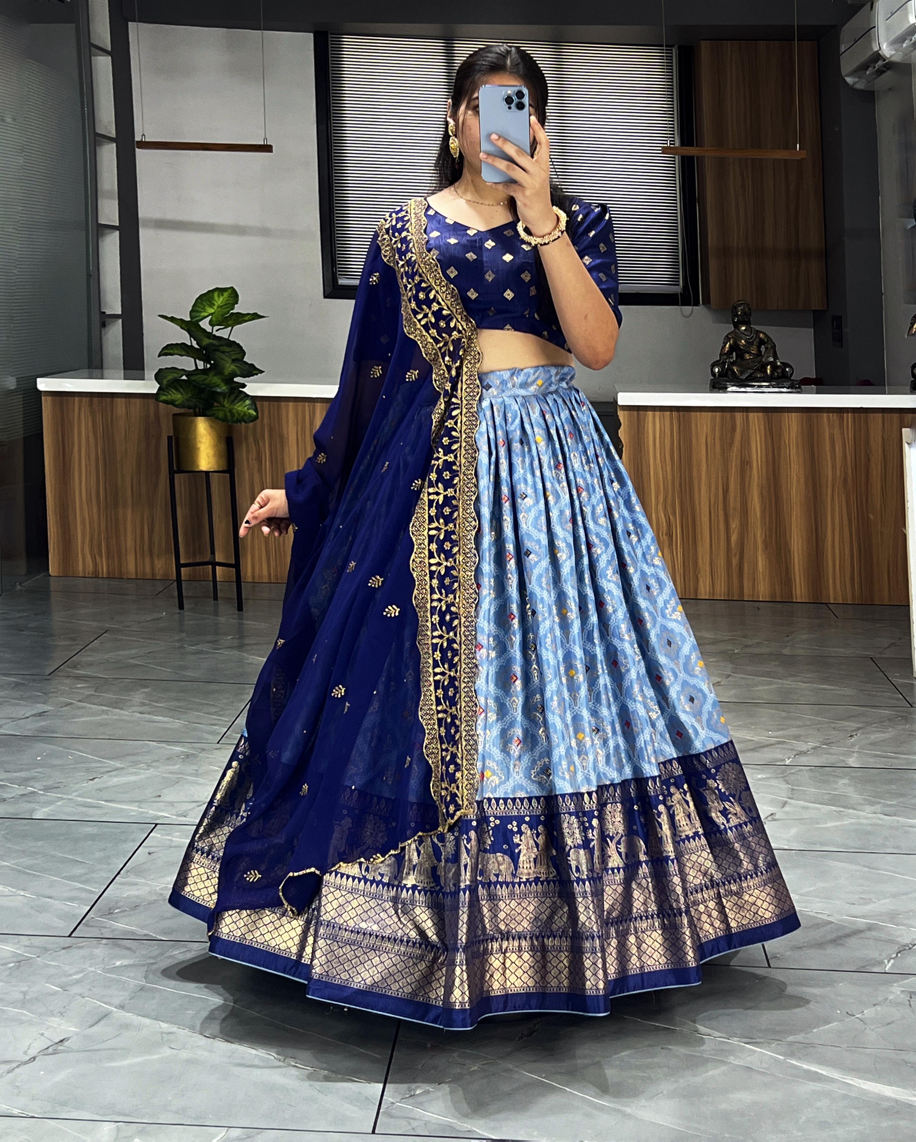 Soft Dola Silk Bandhani Print Lehenga Collection