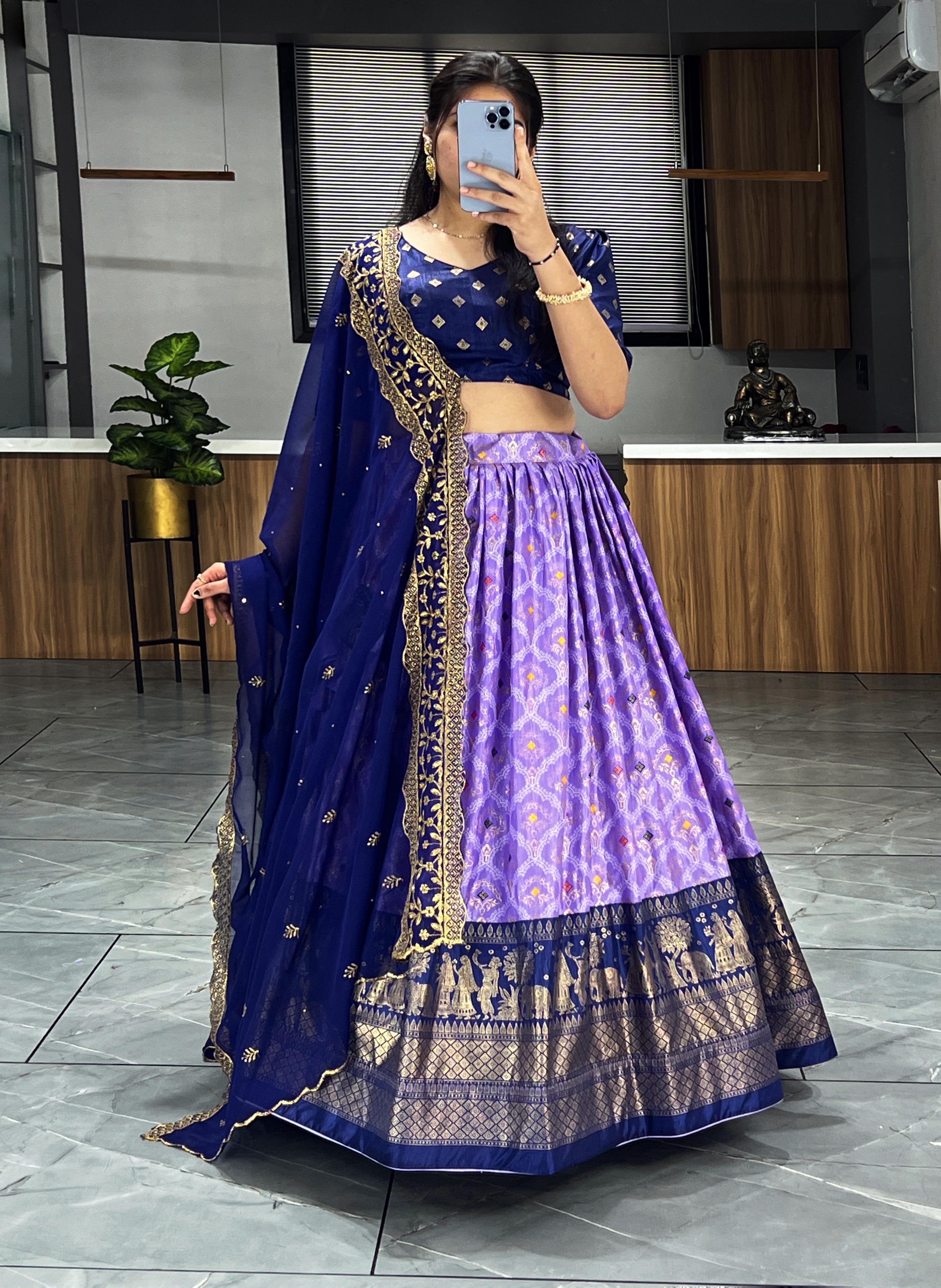 Soft Dola Silk Bandhani Print Lehenga Collection