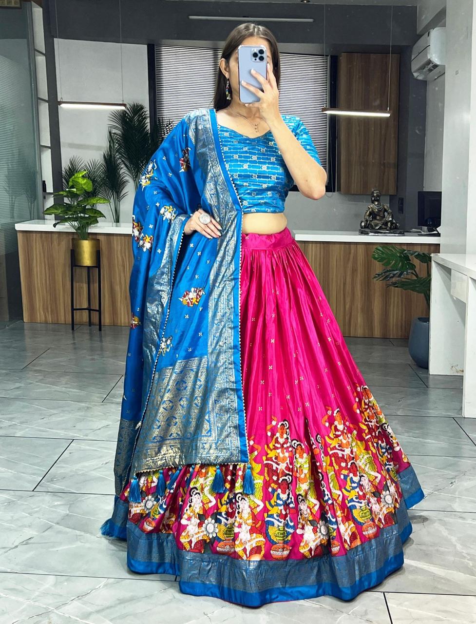 Printed Lehenga Choli Set for women