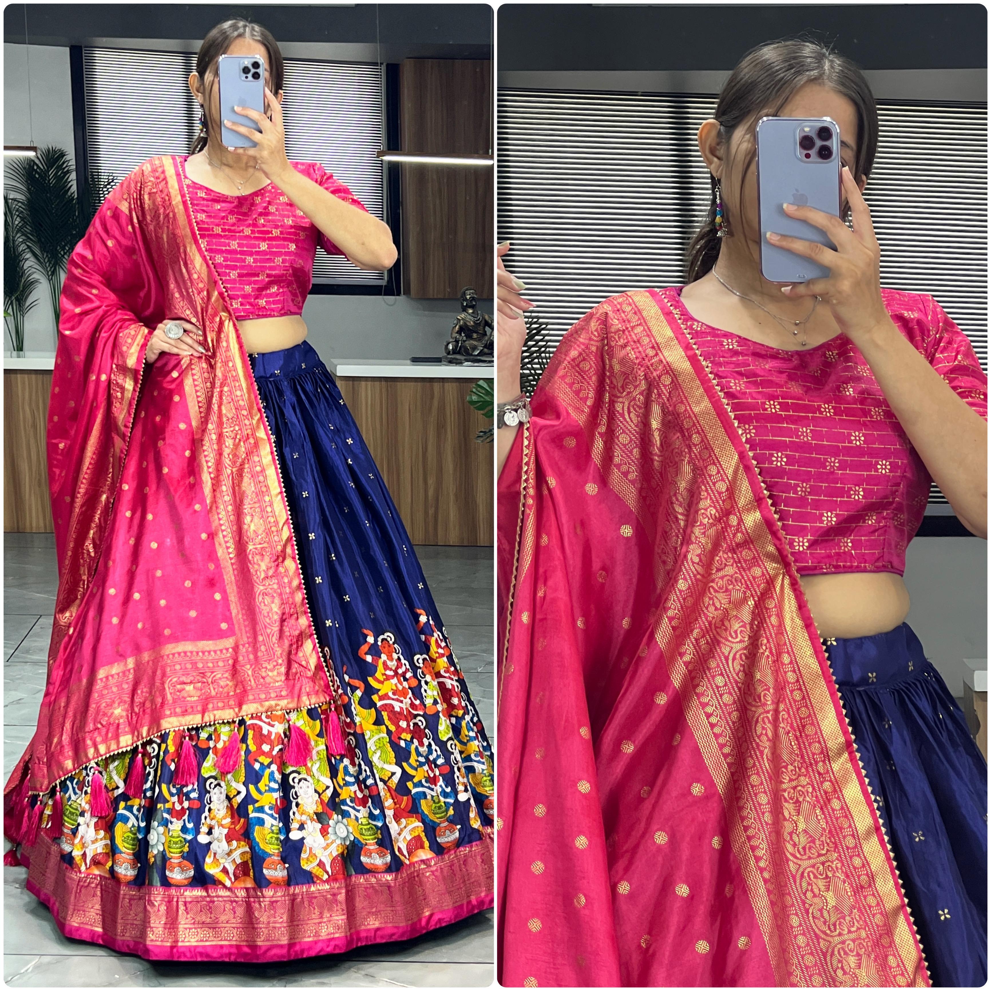 Printed Lehenga Choli Set for women