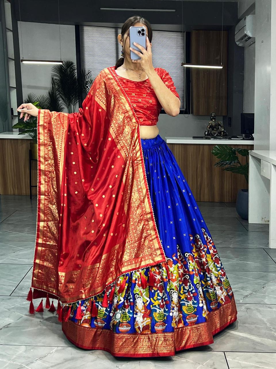 Printed Lehenga Choli Set for women