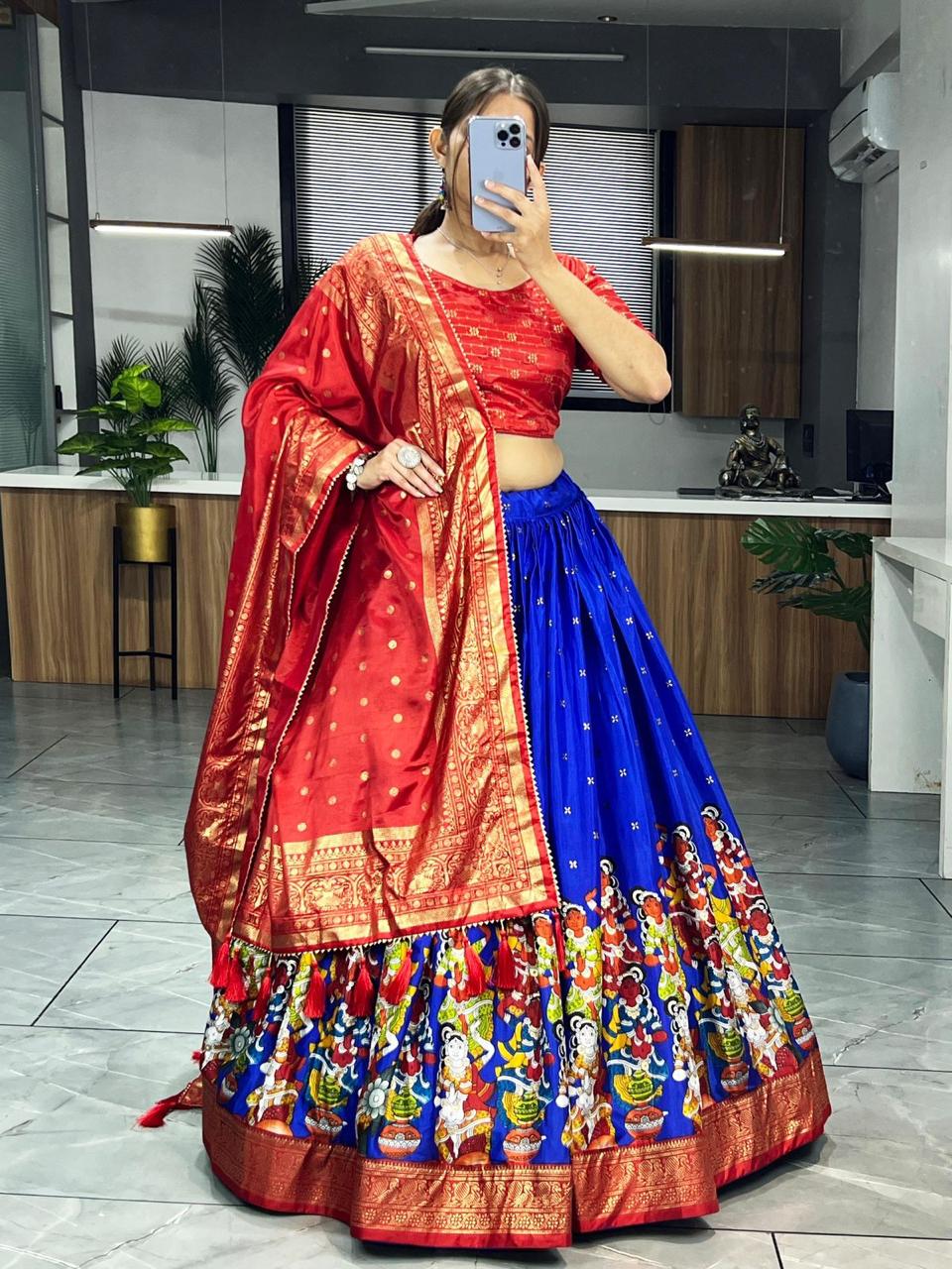 Printed Lehenga Choli Set for women