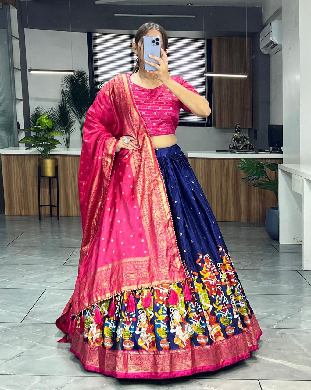 Printed Lehenga Choli Set for women