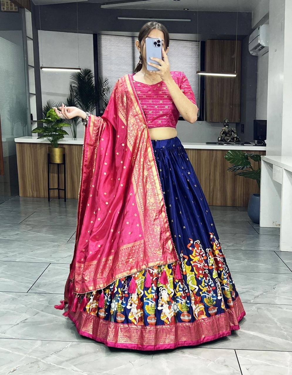 Printed Lehenga Choli Set for women