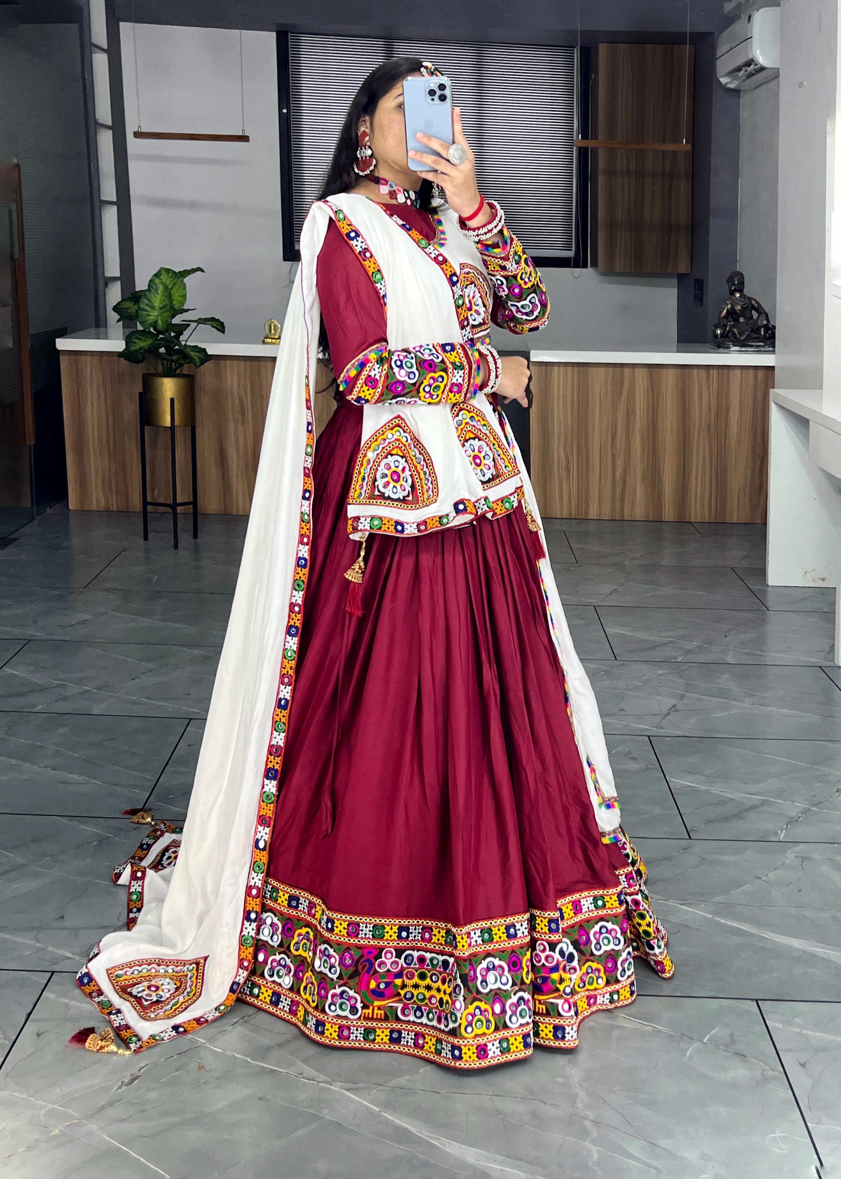 Ethnic Women Pure Rayon Cotton Lehenga Sets