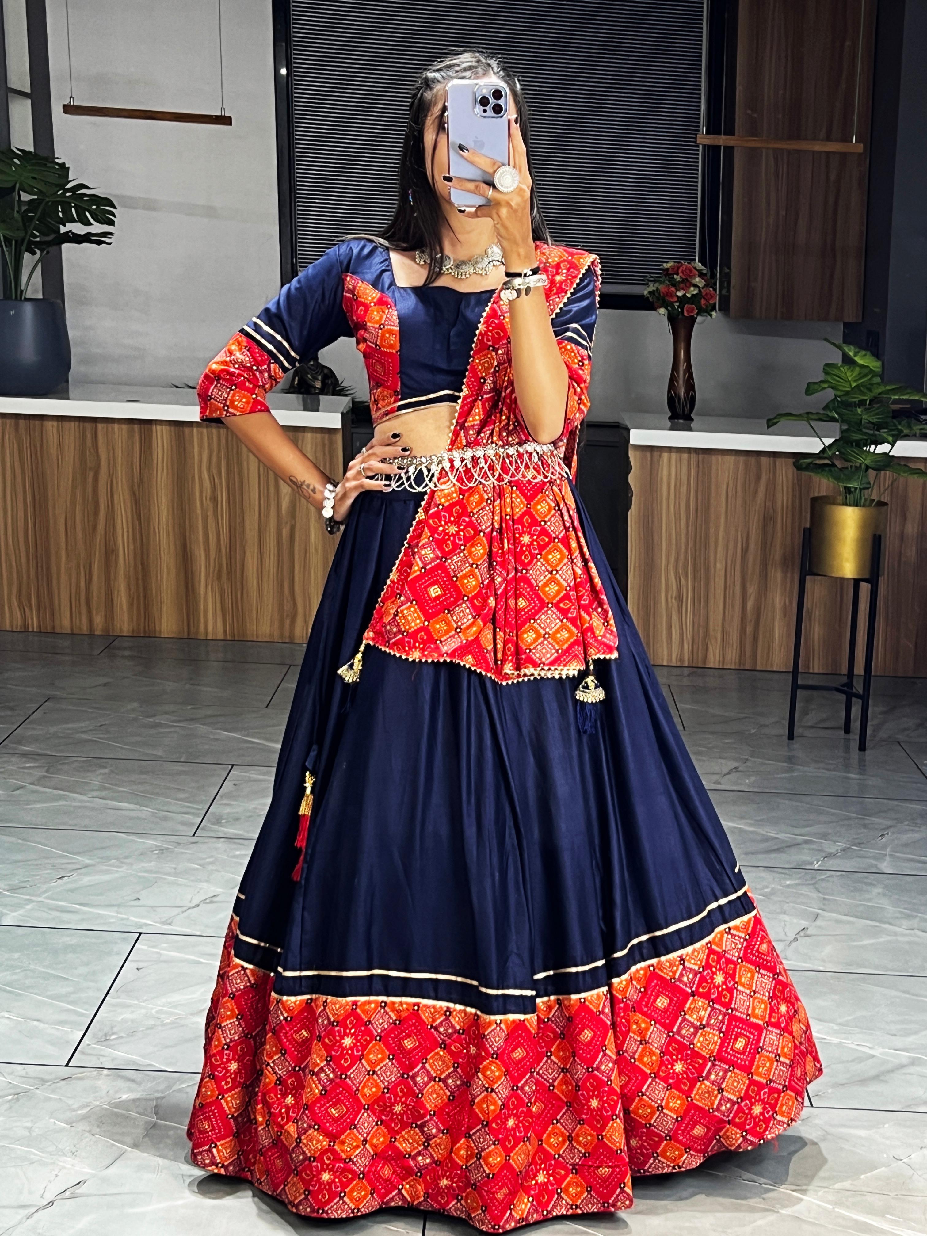 Solid Lehenga Choli Set with Dupatta