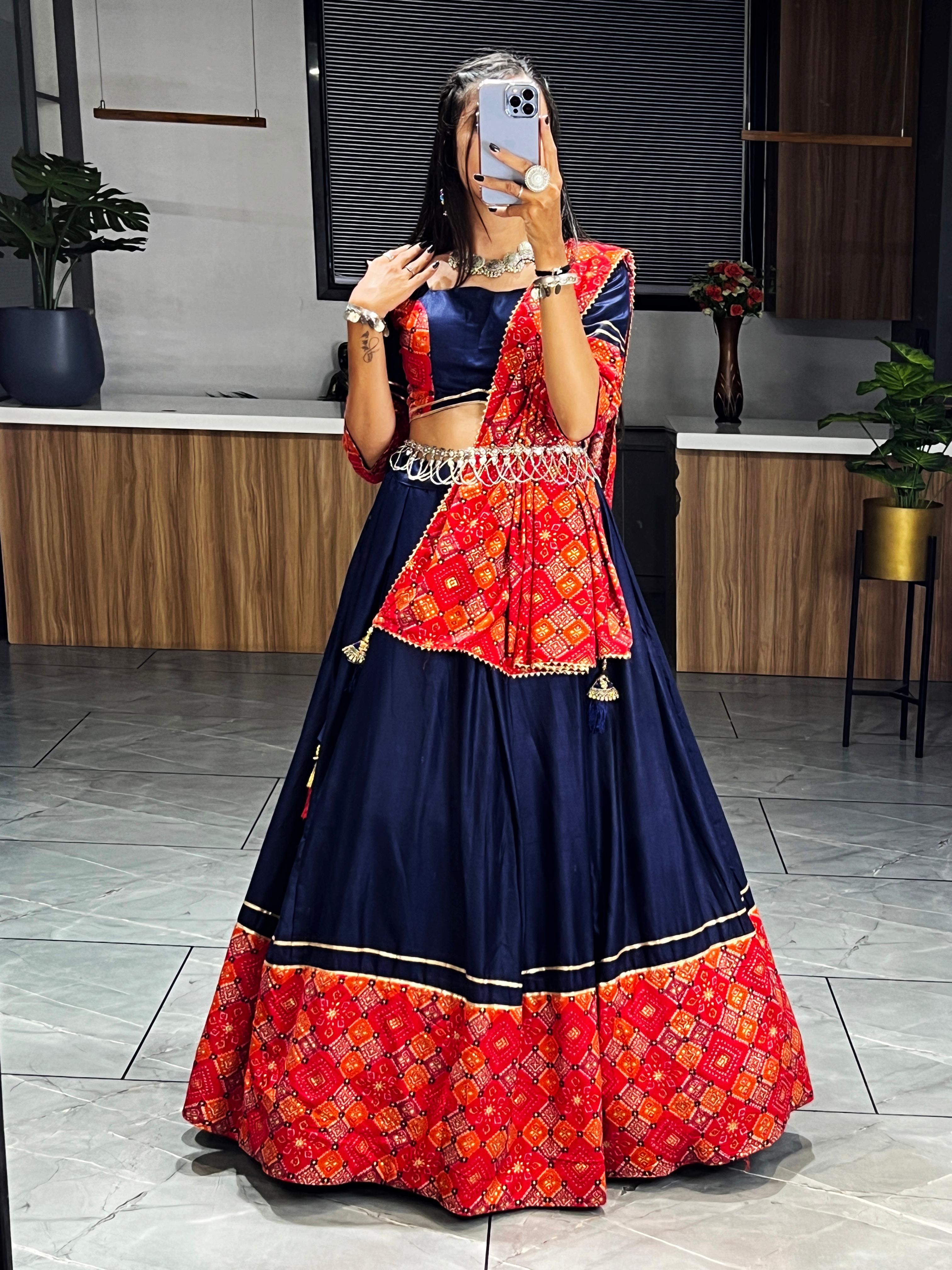 Solid Lehenga Choli Set with Dupatta